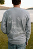 I Live Where People Vacation – Classic Cotton Sweatshirt (Gray Edition)