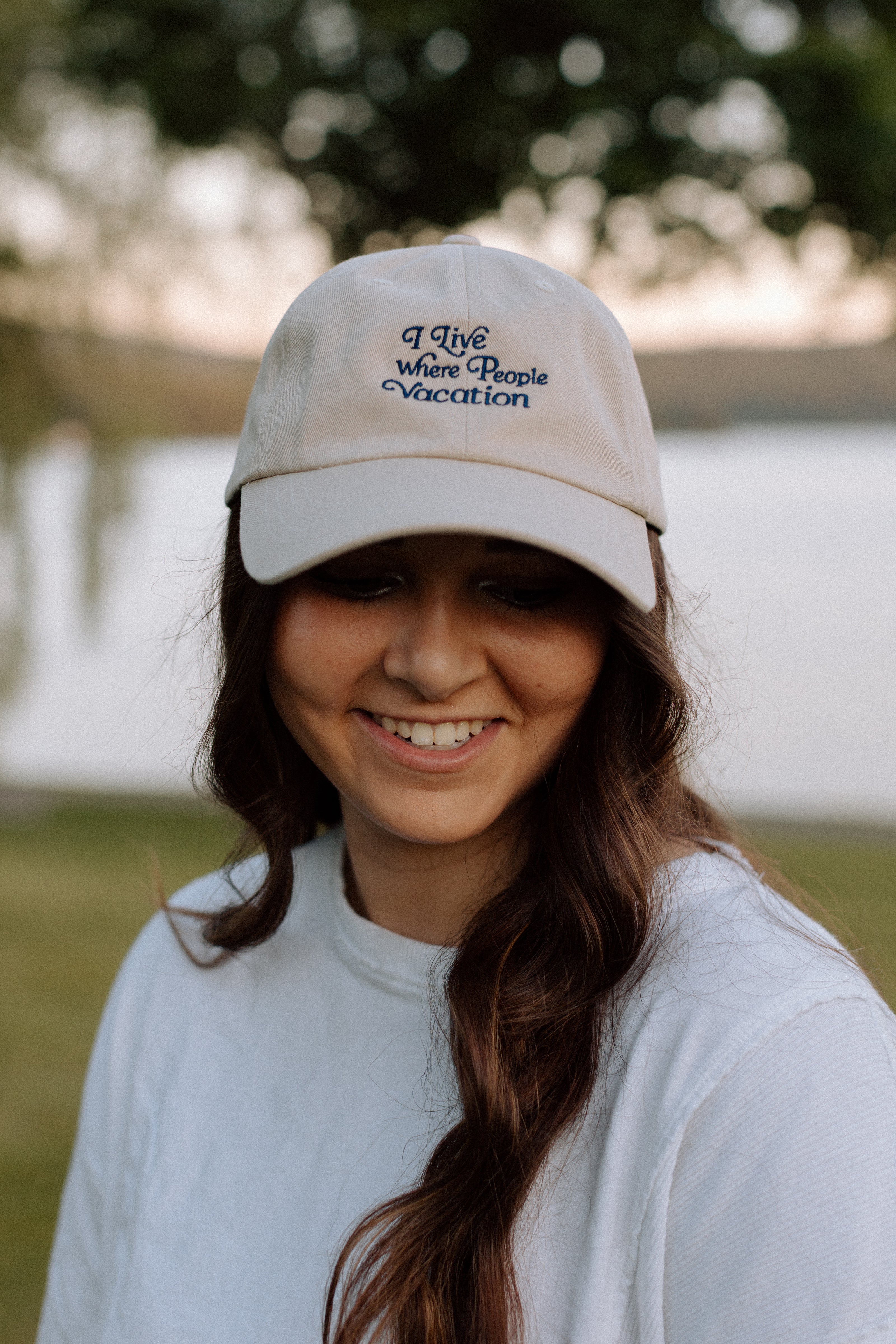 I Live Where People Vacation – Dad Cap