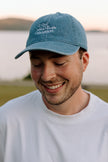 I Live Where People Vacation – Denim Cap