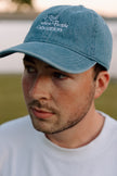 I Live Where People Vacation – Denim Cap