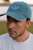 I Live Where People Vacation – Denim Cap
