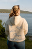 I Live Where People Vacation – Oversized Fleece Hoodie (Butter Yellow)