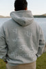 I Live Where People Vacation – Oversized Fleece Hoodie (Gray)