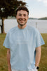 I Live Where People Vacation – Core Tee (Sky Blue Edition)