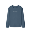I Live Where People Vacation – Classic Cotton Sweatshirt (Blue Edition)