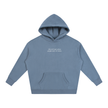 I Live Where People Vacation – Oversized Fleece Hoodie (Jeans Blue)