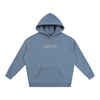 I Live Where People Vacation – Oversized Fleece Hoodie (Jeans Blue)